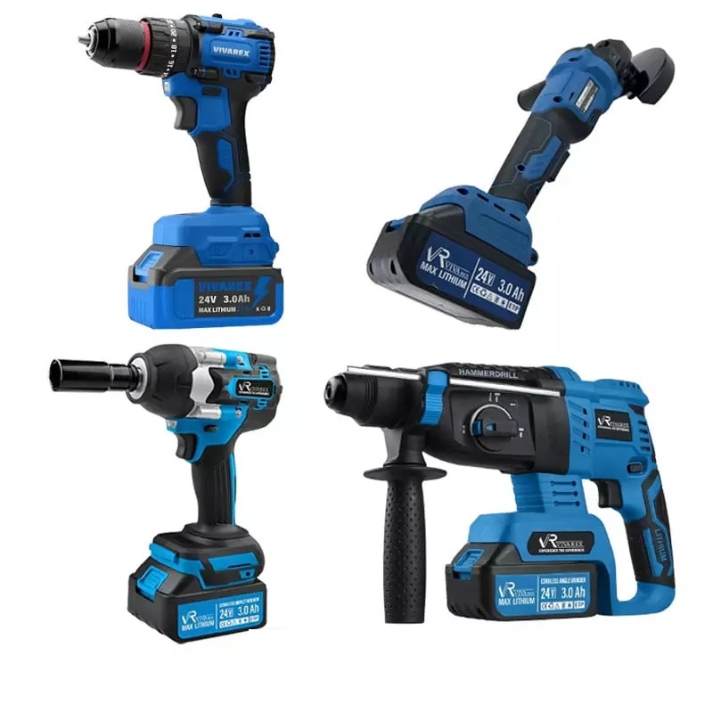 کیت شارژی ۴ عددی براشلس ویوارکس مدل VR2404-BCK ۲۴ ولت