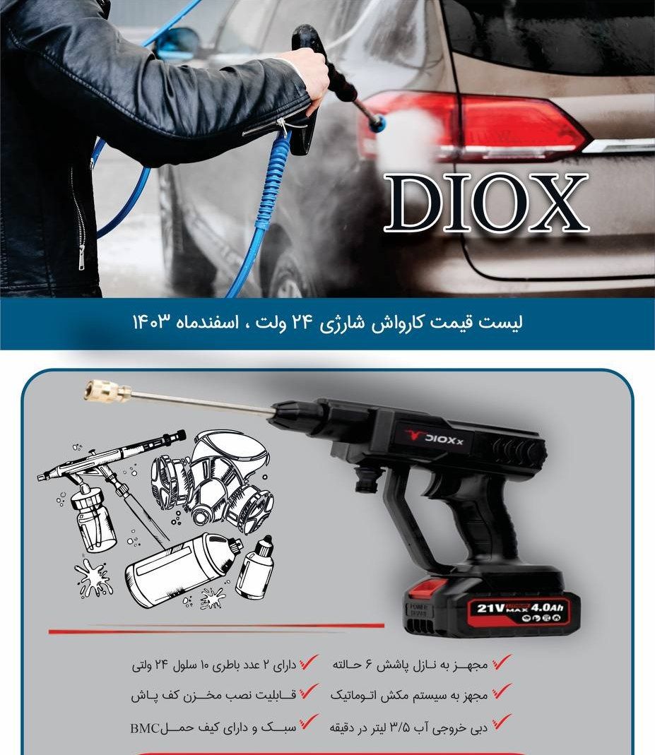 کارواش شارژی دیوکس 